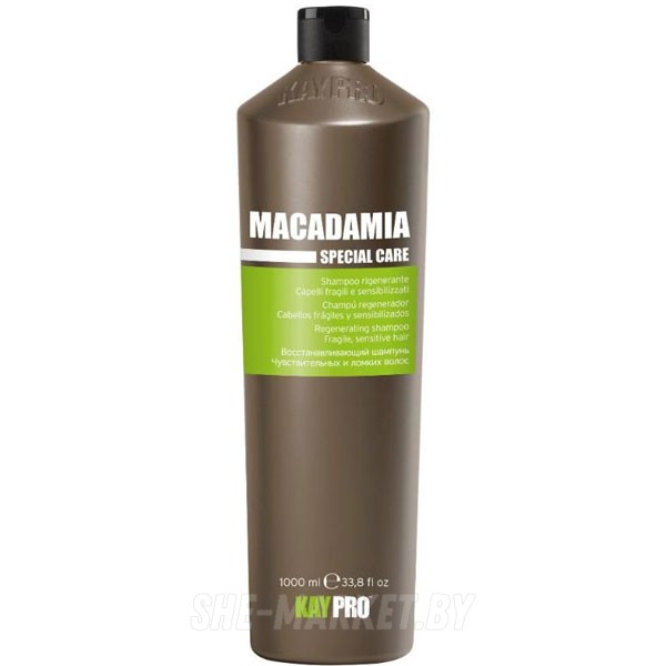 Восстанавливающий шампунь с маслом макадамии для ломких волос Macadamia Special Care, 1 л