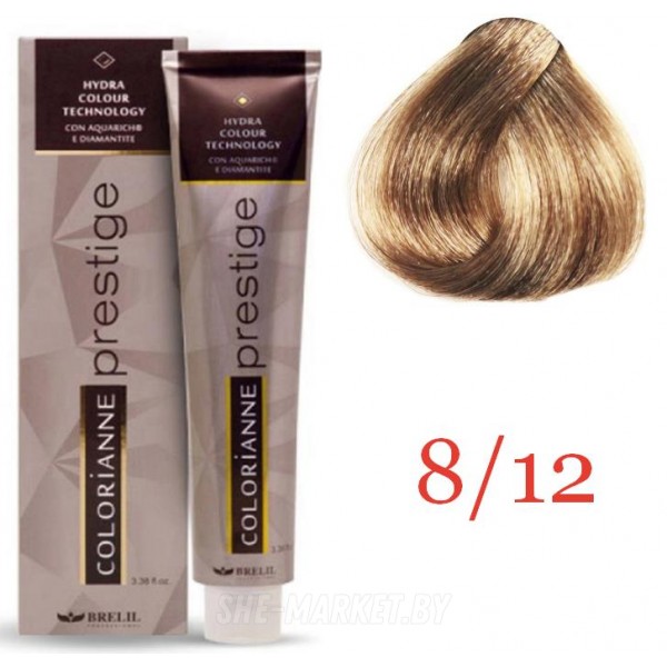Крем краска для волос Colorianne Prestige ТОН - 8/12 Светлый луннопесочный блонд, 100мл