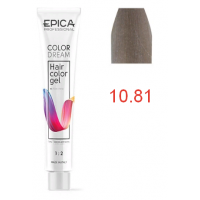 Гель-краска COLORDREAM 10.81 светлый блондин жемчужно-пепельный, 100мл