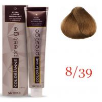 Крем краска для волос Colorianne Prestige ТОН - 8/39 Светлый блонд саванна, 100мл Крем краска для волос Colorianne Prestige ТОН - 8/39 Светлый блонд саванна, 100мл